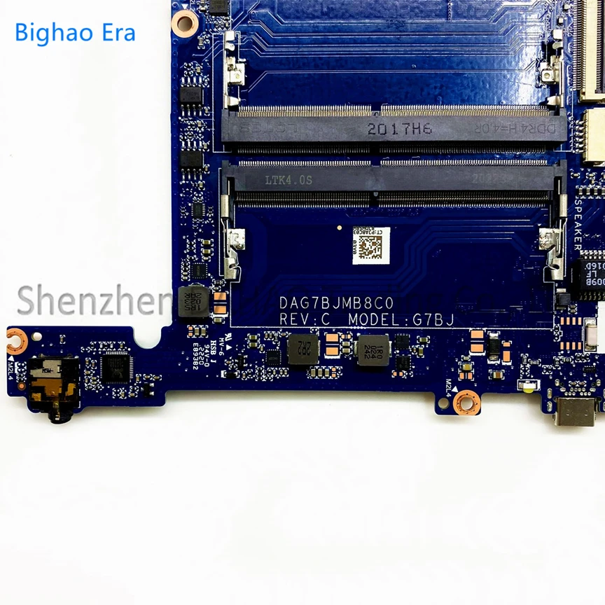Laptop Motherboard para hp Pavilion Dag7bjmb8d0 Dag7bjmb8d0 r3 r5 r7 Cpu L22762001 L22762-001 L46710601 L22762-001 L46710-601 - Imagem 2