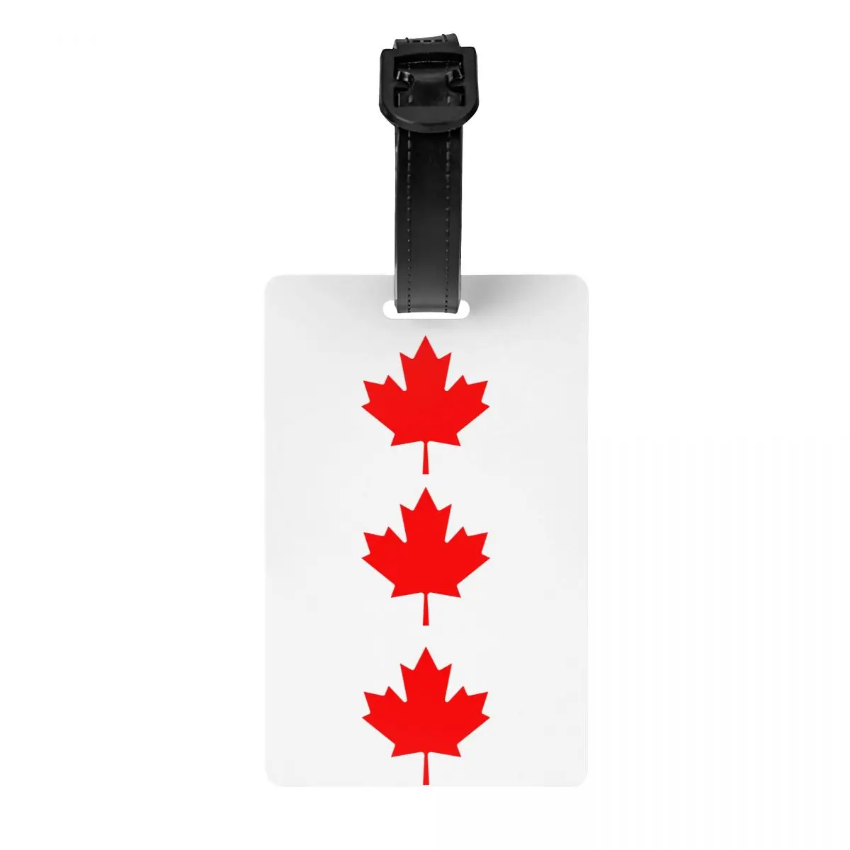 Canada Maple Leaf Canadian Flag Luggage Tags for Suitcases Privacy Cover ID Label
