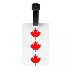 Canada Maple Leaf Canadian Flag Luggage Tags for Suitcases Privacy Cover ID Label