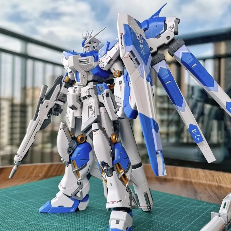 HG 1/144 RX-93-ν2 Hi-ν Mech Assembly Model Kits Hi Nu Action Figures Desktop Decoration Doll Boy Puzzle Toy Gift Collectible