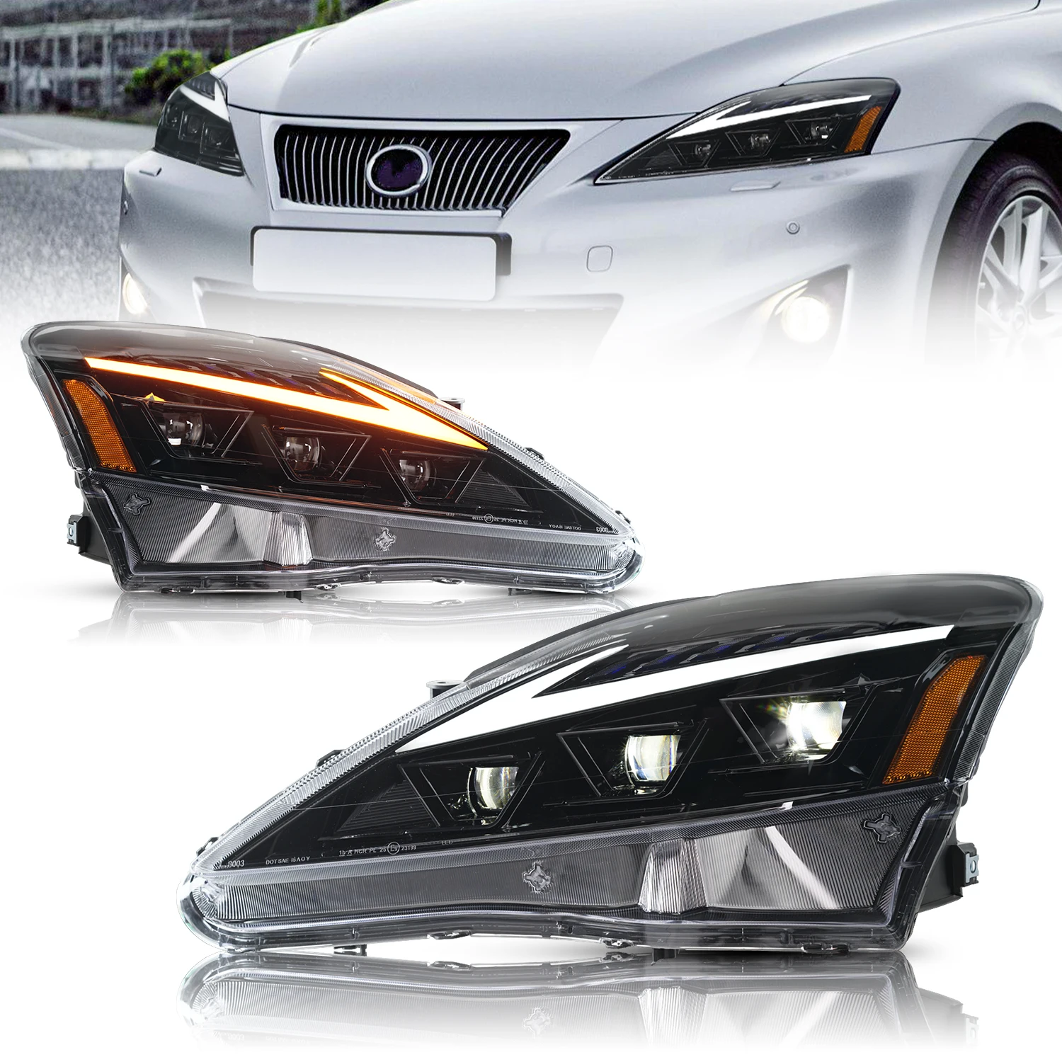 Headlight Head Lamp Assembly for LEXUS IS250 Headlight 20062012 IS