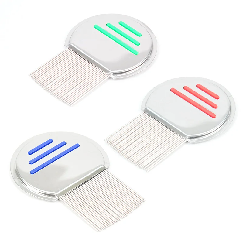 

Mini Pet Lice Comb Stainless Steel Round Dog Cat Comb Pet Louse Flea Remove Hair Trimmer Pet Grooming Tool Pet Supplies