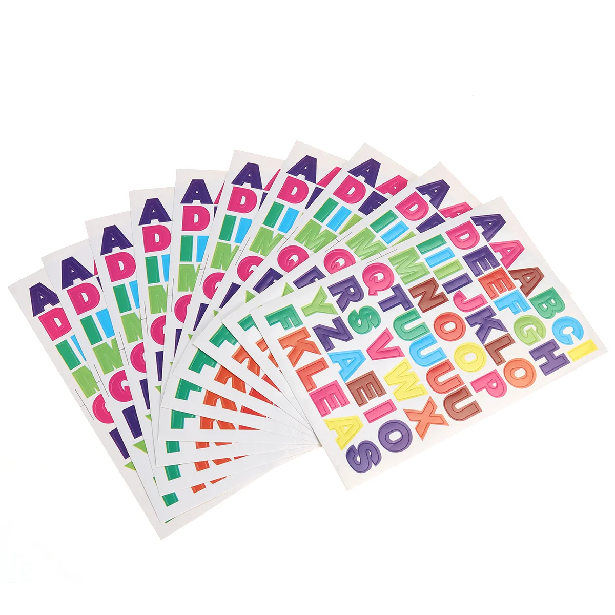 스티커 글자 알파벳 글자 Stocksticker abckids접착 자기 다채로운 Diy 반짝이 스틱 대형 비닐
