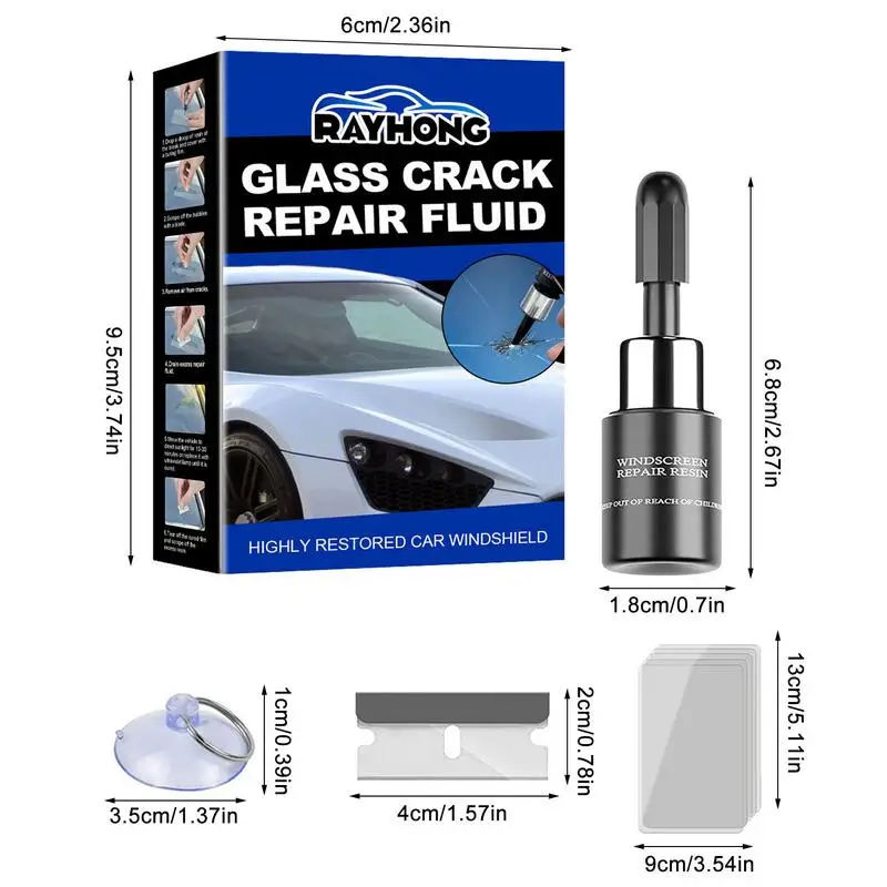 Windshield Repair Kit Windshield Crack Repair Windshield Diy Repair ...