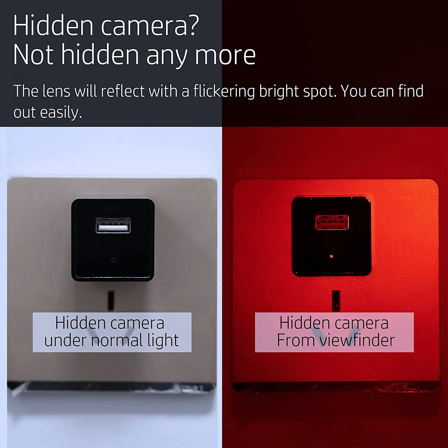 Anti-Peeping Detector Portable Mini Mobile Phone USB Alarm Hotel Infrared Anti-Surveillance Anti-Candid Shooting Pinhole Camera hidden camera detector infrared camera detector camera detector