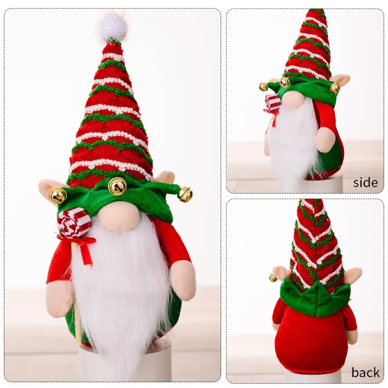 Christmas Faceless Doll With Lights Merry Christmas Decorations Xmas Gnome Doll Ornament For Home New Year Gifts