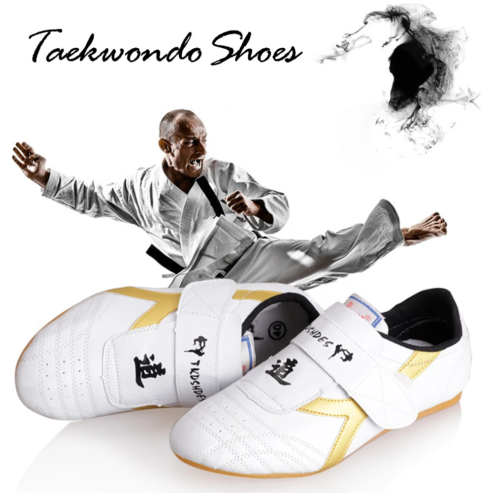 Description Picture 3 of itemBreathable White Taekwondo Shoes Kung Fu Shoes Wushu Taichi Karate Martial Arts Wrestling Fighting Sneakers