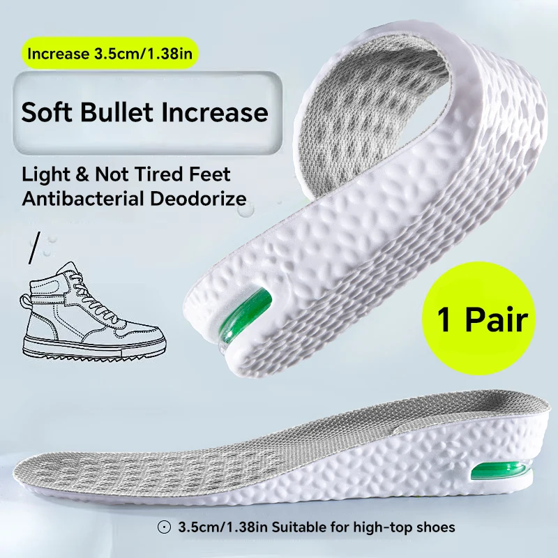 1 زوج الارتفاع زيادة نعل للأقدام الرياضة الهواء ال...