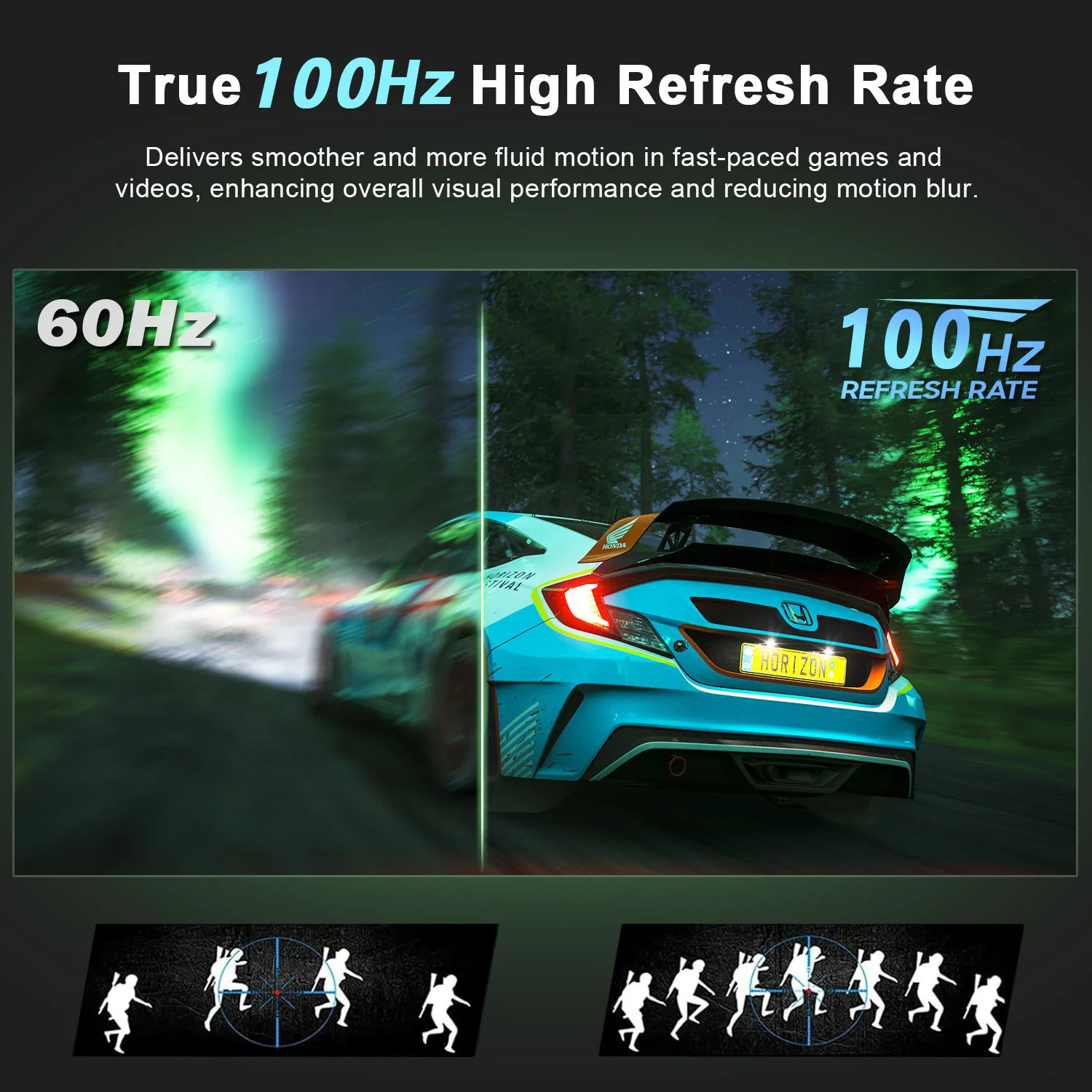 AHXJKA 23.8인치 120Hz 휴대용 모니터 100%sRGB FHD IPS 노트북, 휴대폰, PS4/5, Xbox, Mac, Switch용 (저블루라이트 타입-C 미니 HDMI 포함)