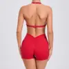 Sexy wo-piece Shockproof Sports Suits Women Gym Set Women Tracksuit Running Quick-Dry Sports Vest Female Fitness Yoga Set 1