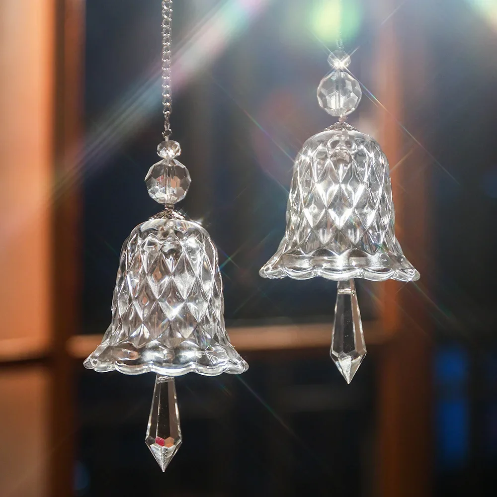 Window Hanging Suncatcher, Rainbow Crystal Wind Chimes, Bell Glass, Christmas Decoration, Birthday Gift 2