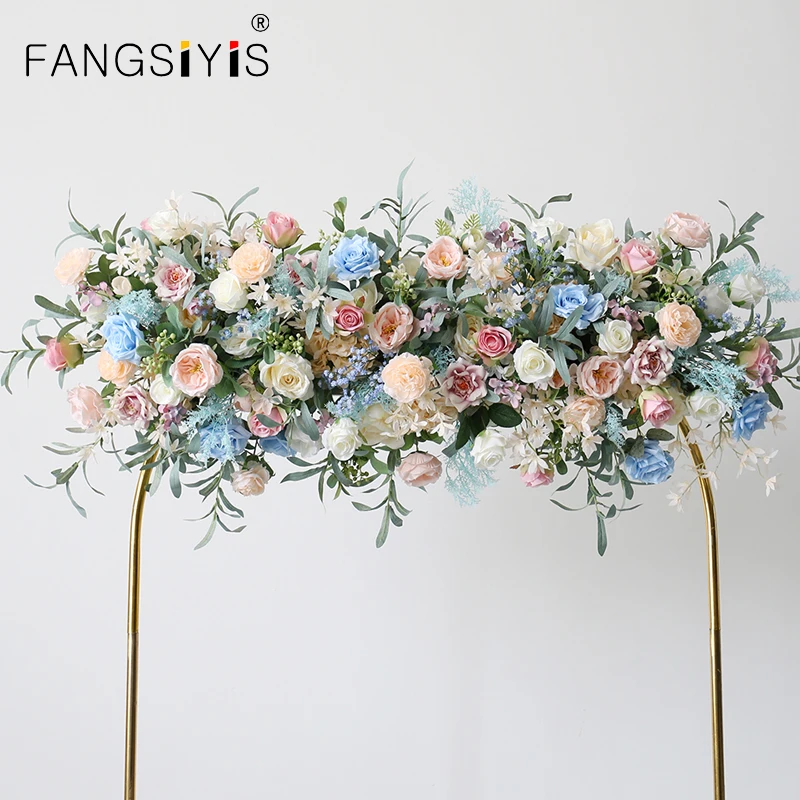 

Искусственный шелк синего цвета на заказ, искусственная кожа, свадебная АРКА, настенное висячее окно, фотография, Декор, искусственные цветы, искусство