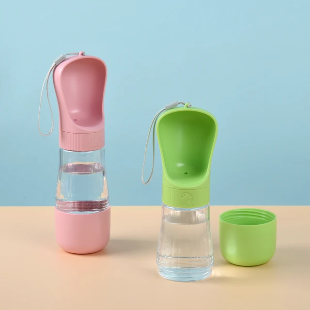Twist Open Dog Water Bottle Portable Drinking Water Feeding Food Bowl Traveling Walker Dog Accessories Outside Puppy Pet Bottle 3