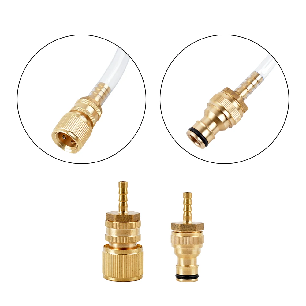 1Pc Brass Hose Barb Pipe Fitting 6/8/10/12/14/16/19/25mm Quick Connector Garden Irrigation Adapter Pneumatic Accessories 3
