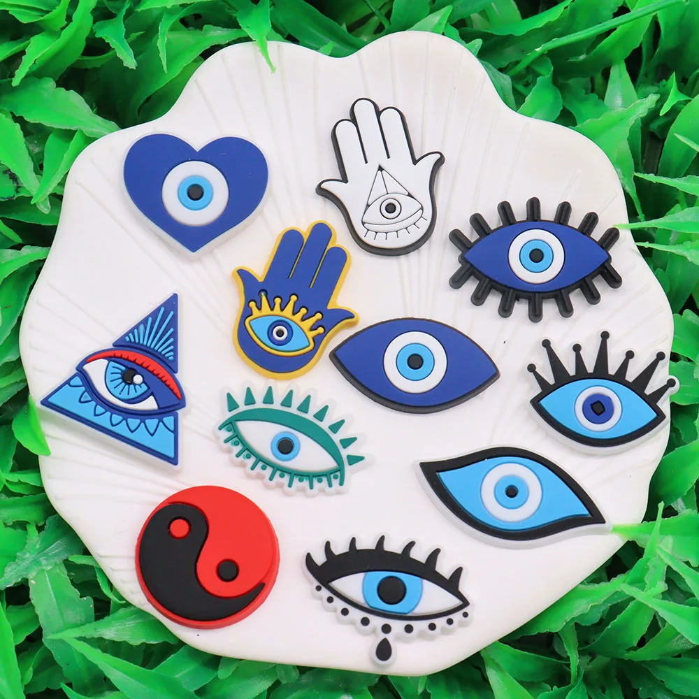 Colorful Yin and Yang Eye Shoe Charm for Adults - Fun Party Gift