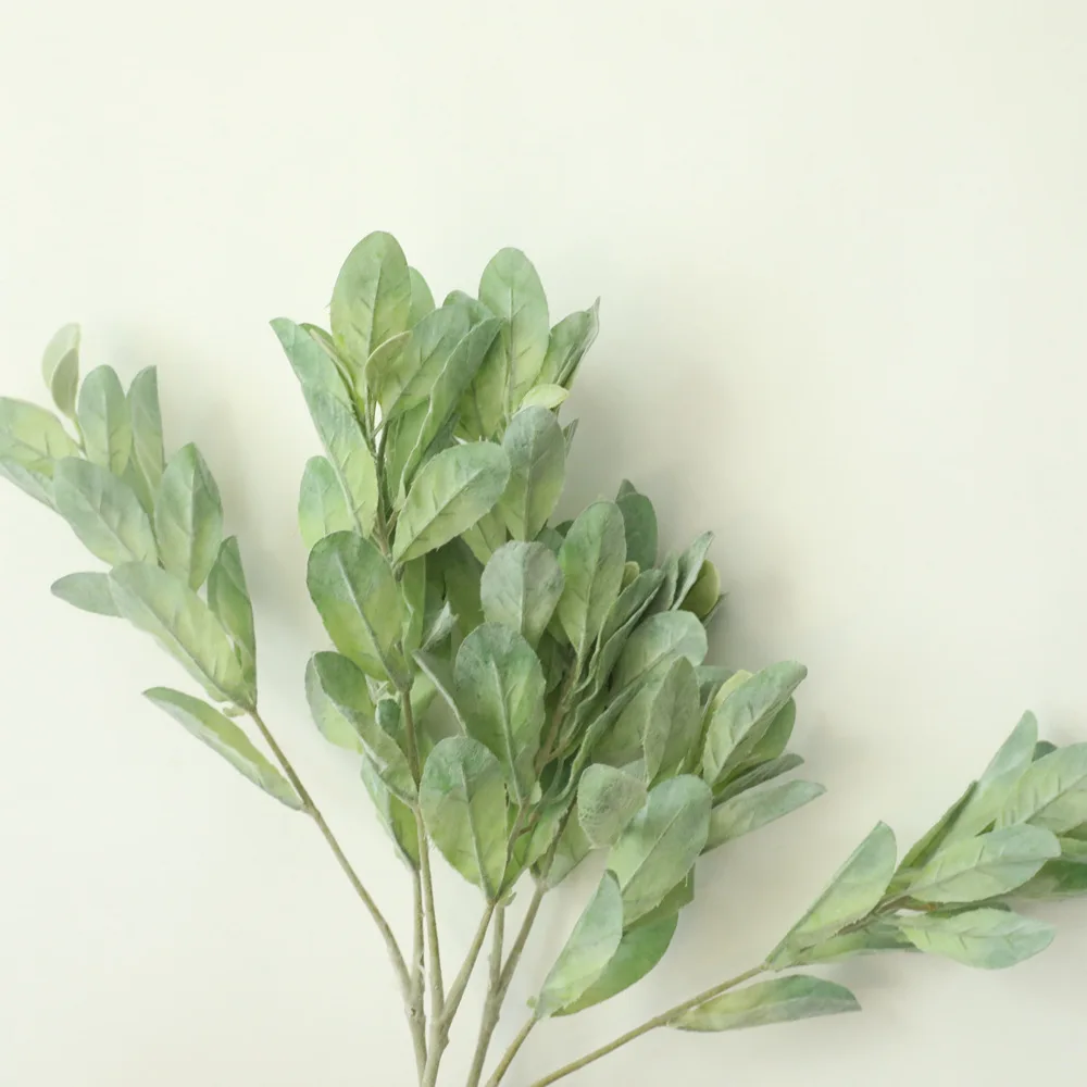 

silk artificial flower green eucalyptus branch home table decor wedding fake flower arrangement Christmas plants money leaf