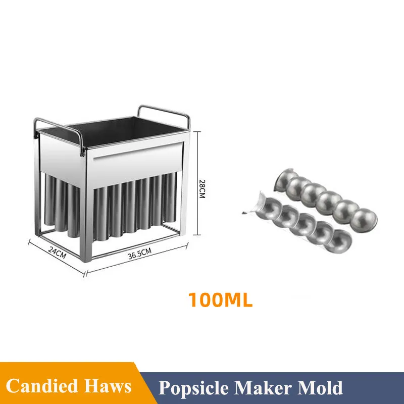 Stainless Steel Ice Lolly Popsicle Mold Rack Frozen Lolly Popsicle Ice Pop Maker Homemade Cream Mold with Holder