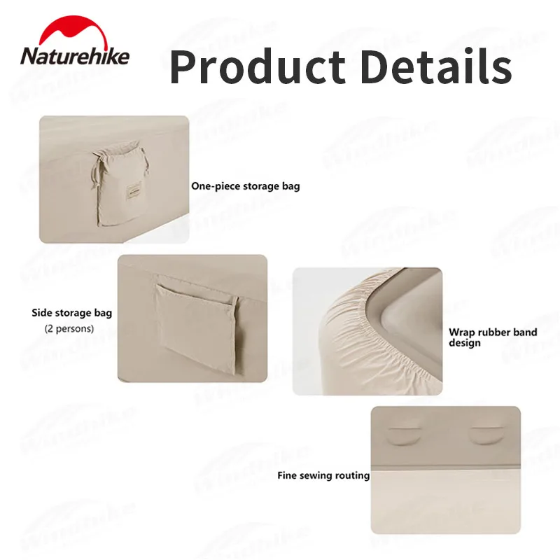 Naturehike Fitted Sheet Portable Bedspread Cotton Breathable Moisture-Proof Camping Soft Breathable Mattress Cover Adjustable
