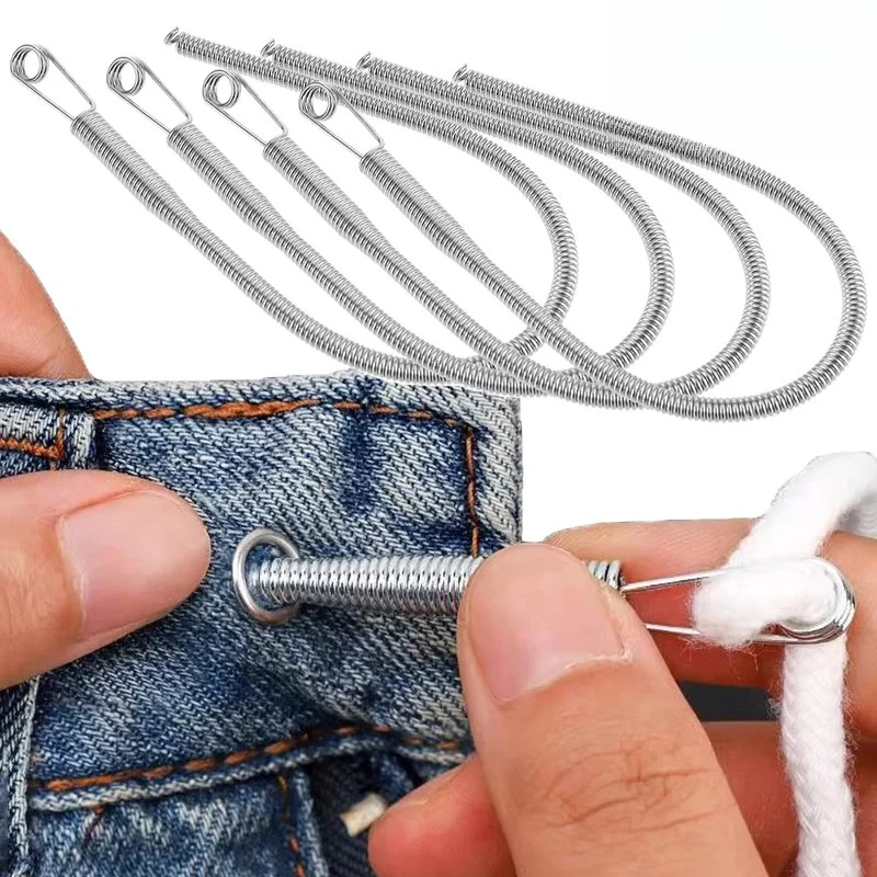 Multipurpose Rope Threading Tool DIY Bendable Spring Drawstring Threader Clip Sewing Needle for Pulling Ropes Elastic Band Craft