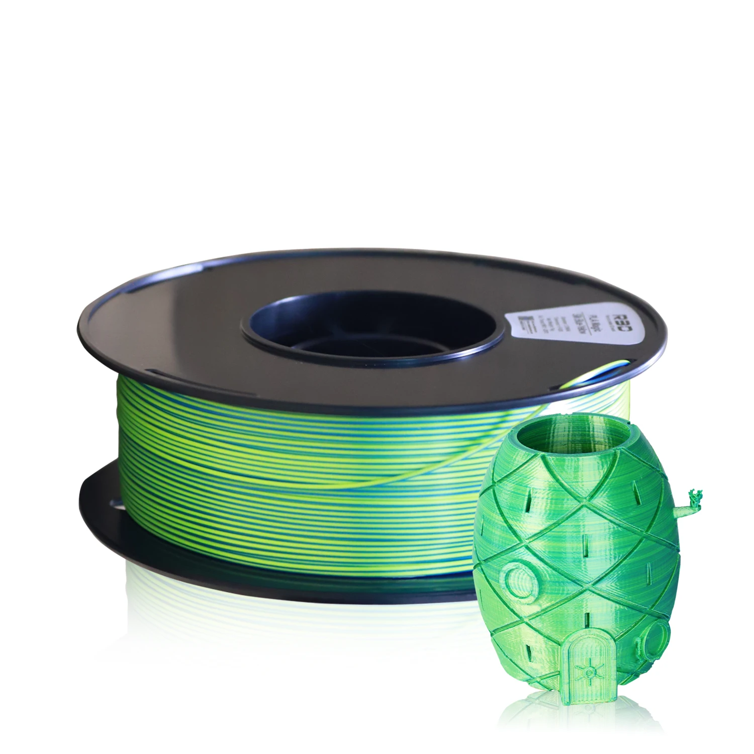 Createbot two-tone1kg filament Dual color  1.75mm 1kg  ±0.02mm A roll of filament comes in two colorsSpool 3D Printing Material polypropylene 3d printer filament 3D Printing Materials