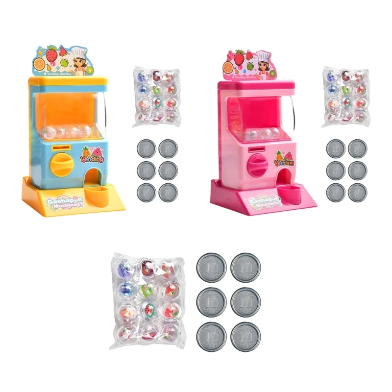 

Mini Vending Machine For Kids Capsules Gashapon for Children and Parties Coins Prize Dispenser Toy for Party Birthday Dropship