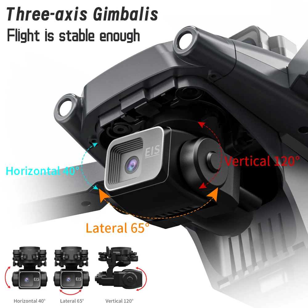 L600 PRO MAX GPS Drone 8K Professional HD Camera 3-Axis Gimbal Brushless Obstacle Avoidance Large Screen FPV Dron RC Quadcopter