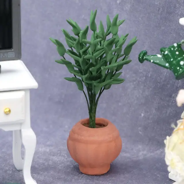 Trendy Imagination Ability Artificial Mini Plant Store Easily Eco-friendly Dollhouse Artificial Mini Plant Toy 1