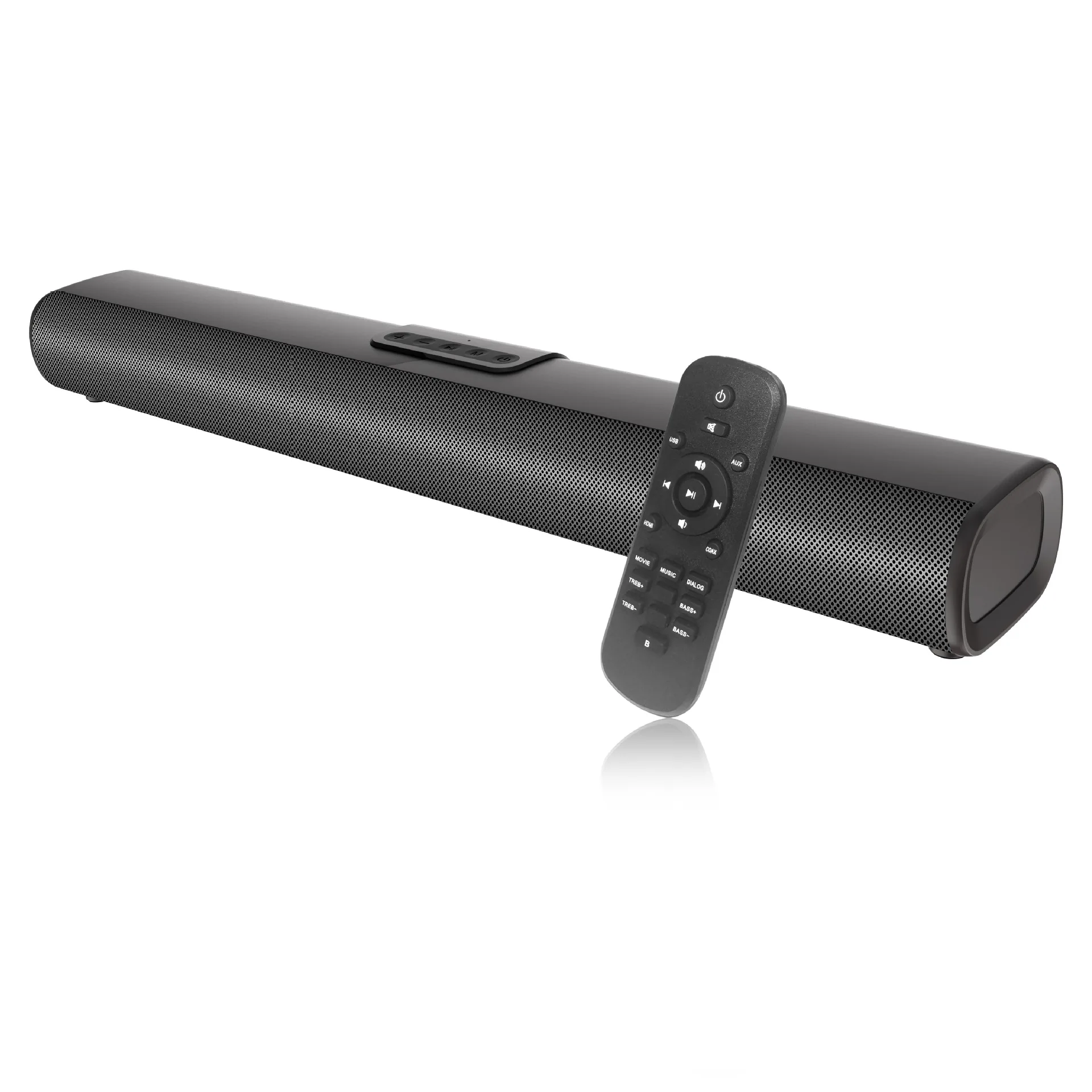 50W High-power TV Sound Bar 3D Surround Sound Home Theater Bluetooth Speaker Supports Coaxial HDMI Input with Remote Control