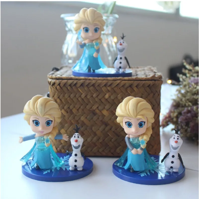 

Кукла «Холодное сердце» Disney, 2 принцессы Эльзы, модель принцессы, Анна, Олаф, набор игрушек для девочек, милые детские подарки, украшение для торта