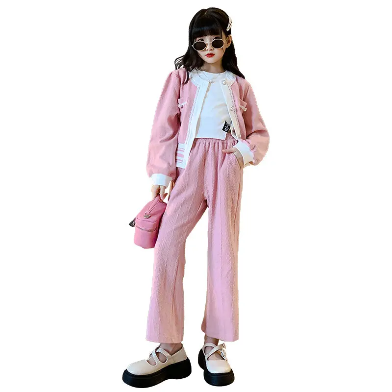 

Teenage Sets Spring Kids Outfits Princess Girls Jacket + Pants Tracksuits Children 2Pcs Clothes 4 5 6 7 8 9 10 11 12 13Years Old