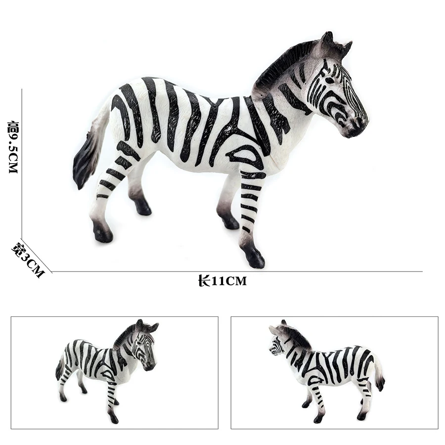Oenux African and Wild Tiger Lion Figurine Educational Toy Set