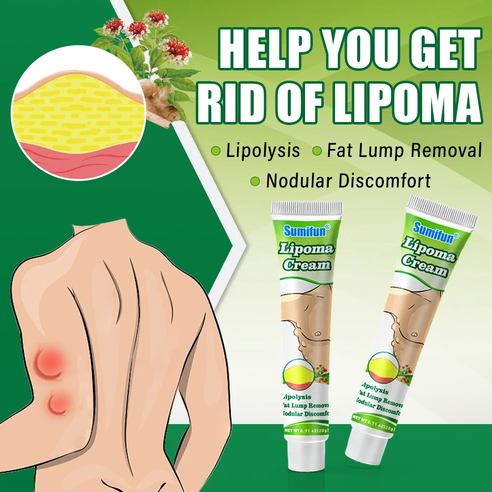 2Types Sumifun Lipoma Cream Remove Anti-tumor Fat Lump Nodular Ointment Skin Cyst Swelling Pain Relief Antibacterial Plaster