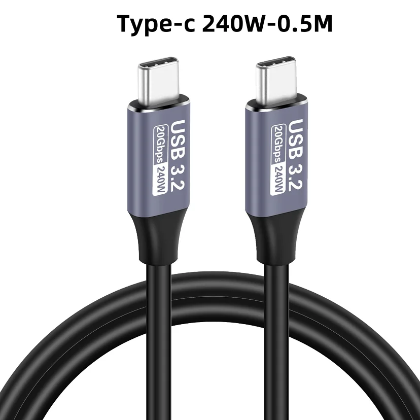 Ultra High-Speed 8K USB4 Cable with 240W Fast Charging and Data Transfer