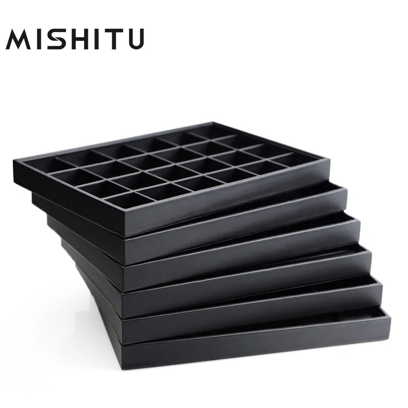 

MISHITU Necklace Bracelet Watch Ring Earrings Tray Jewelry Organizer Jewelry Tray Display Props Photo Shoots 35*24*3.3CM