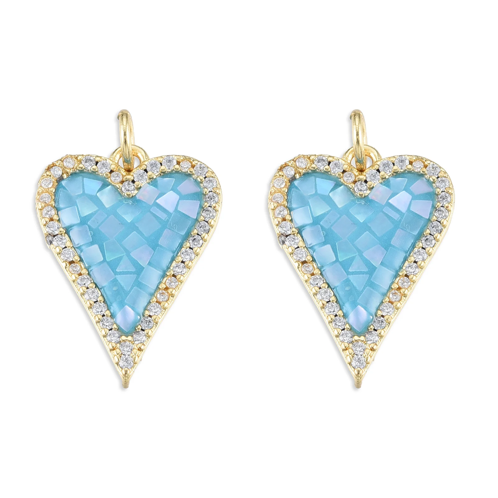 PH PandaHall 64pz Ciondoli Cuore Smaltato 8 Colori Ciondoli a Forma di Cuore, Ciondolo Amore Colorati in Lega per San Valentino Creazione di Gioielli Collane Bracciali Orecchino Fai Da Te
