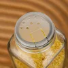 120ml 4oz Glass Spice Jars Transparent Perforated Seasoning Jar with Bamboo wood lid Kitchen Pepper Storage Container 4