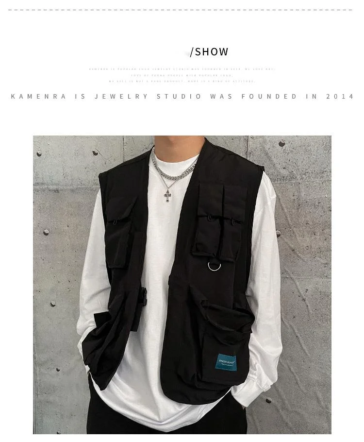 New Hot INS Dark Wind Cross Pendant Hip Hop Personality Double Layer Design Titanium Steel Necklace Men's Chain Sweater_voghion.com