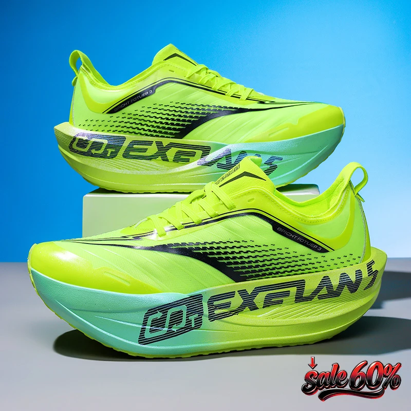 2026 Air Cushion Jogging Shoes Running Shoes Carbon Board Marathon Men Sports Breathable Lightweight Women's Nonskid Sneakers 1