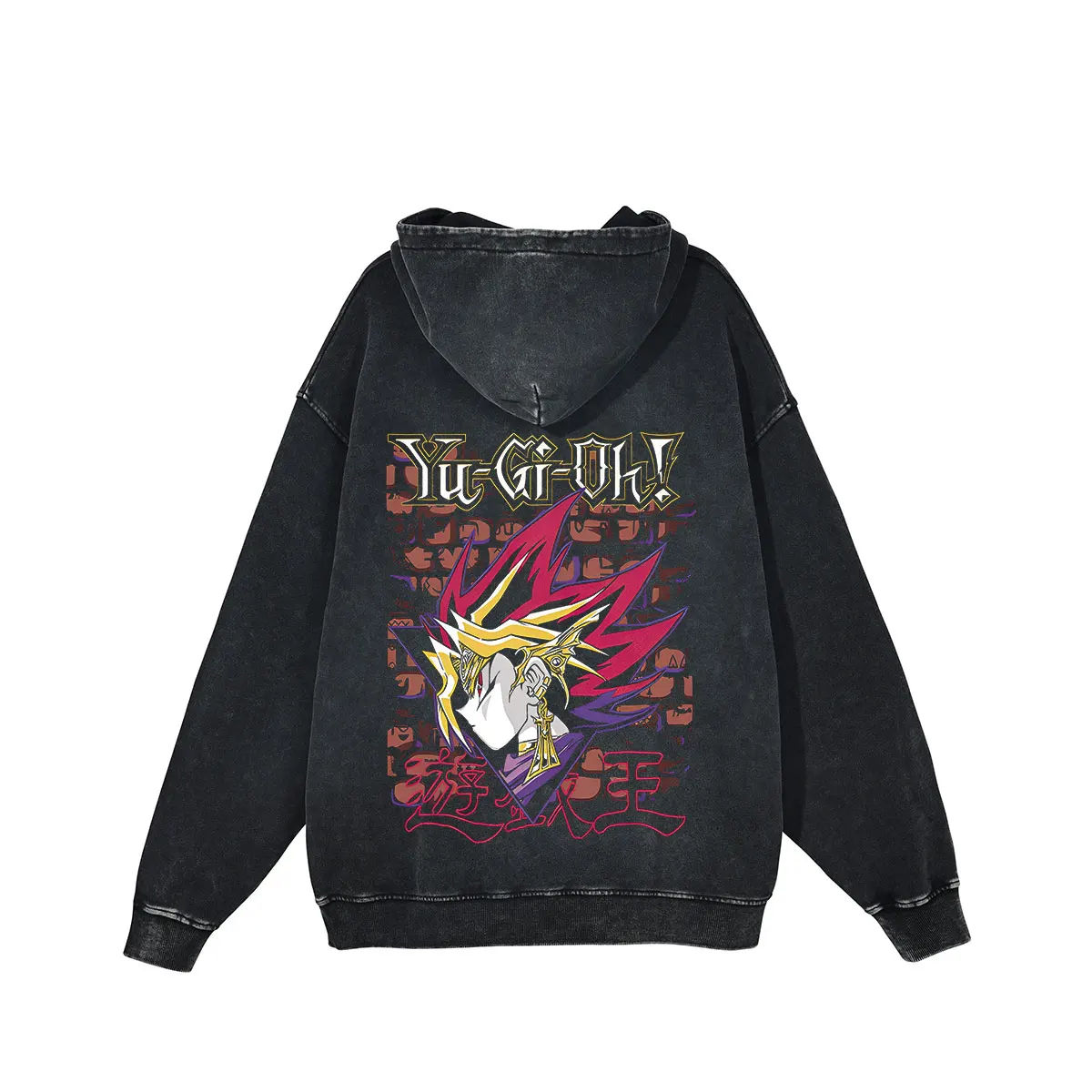 Yu-Gi-Oh Vintage Hoodie – Anime Graphic Cotton Streetwear Pullover