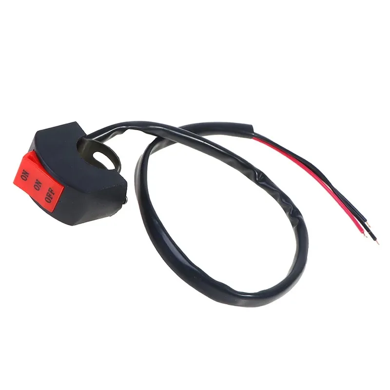 Motorcycle Handlebar Switch LED Headlight Switches Far Near Three Line Driving Light Motorbike Button