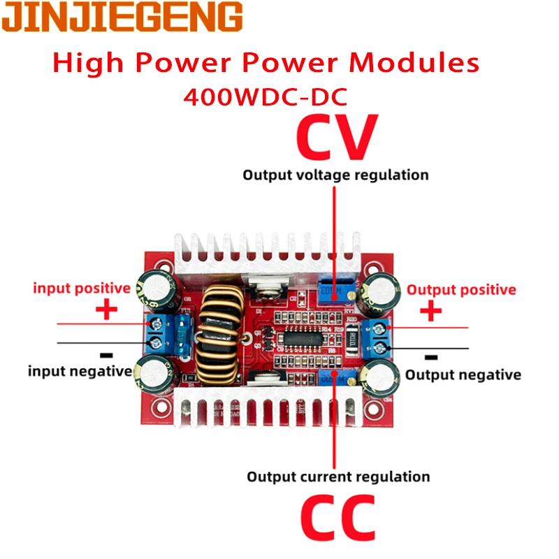 DC-DC 부스트 컨버터 스텝업 전원 공급 장치 모듈, 전압 조정기 LED 드라이버, 400W, 15A, 8.5-50V  10-60V 조정 가능