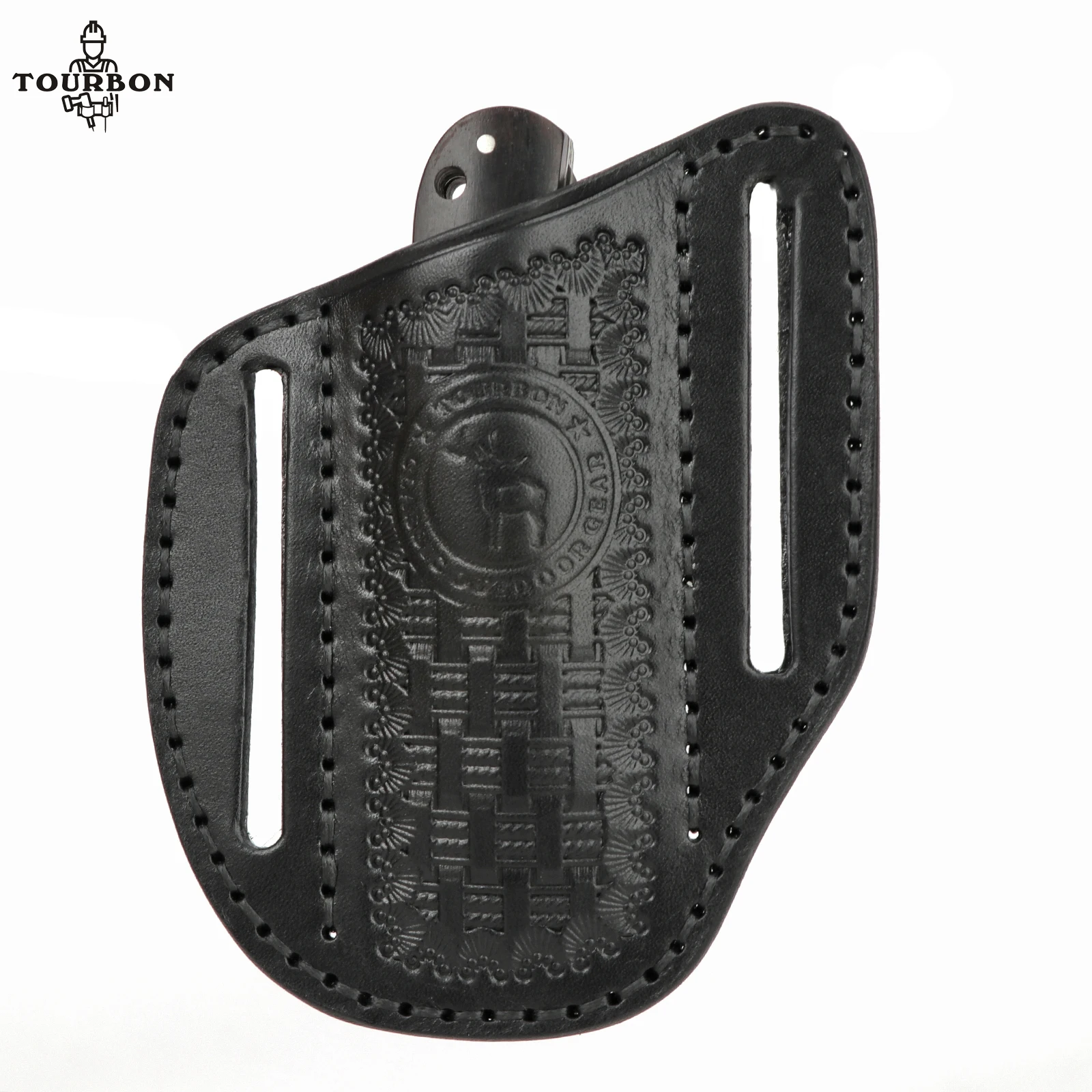 Bolsa Para Cinturón Para Hombre De Lona Encerada Negro Lisa | Meses Sin Interés