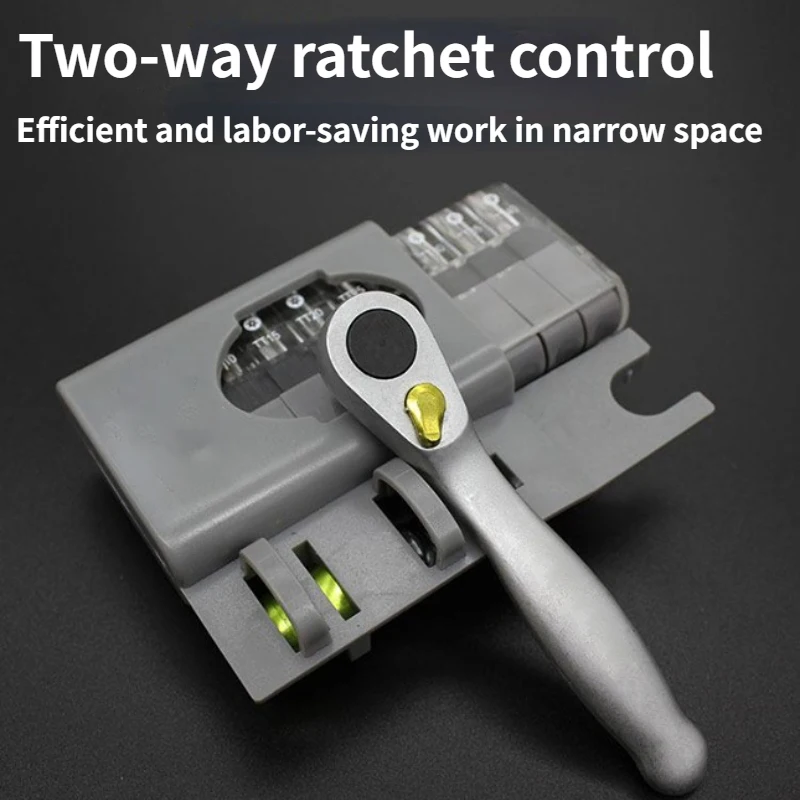 Multifunctional Mini Ratchet Wrench Screwdriver 10 Batches Bit Set Special Shaped Lotted Phillips Screwdriver Portable Hand Tools screwdriver set