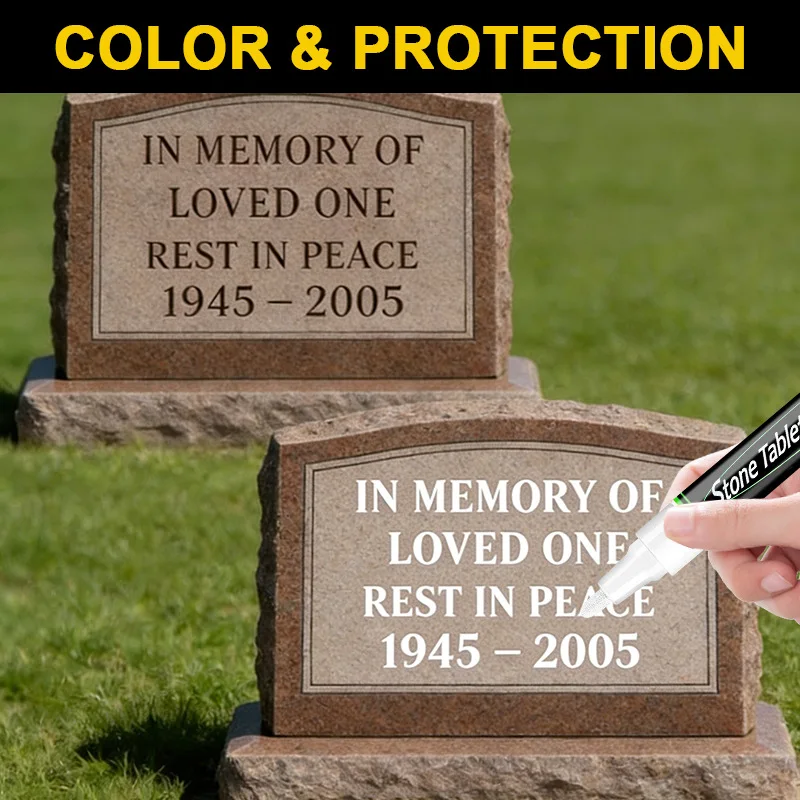 골든 묘비 문구 복원 펜, 내후성 트레이싱 펜, 화강암용 속건 터치업 페인트 펜