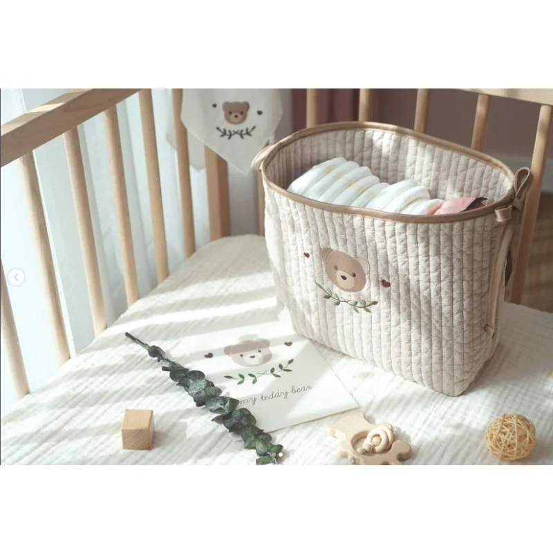 Diaper Bag Baby Crib Storage Multifunctional Newborn Bed Headboard Organizer for Kids Infant