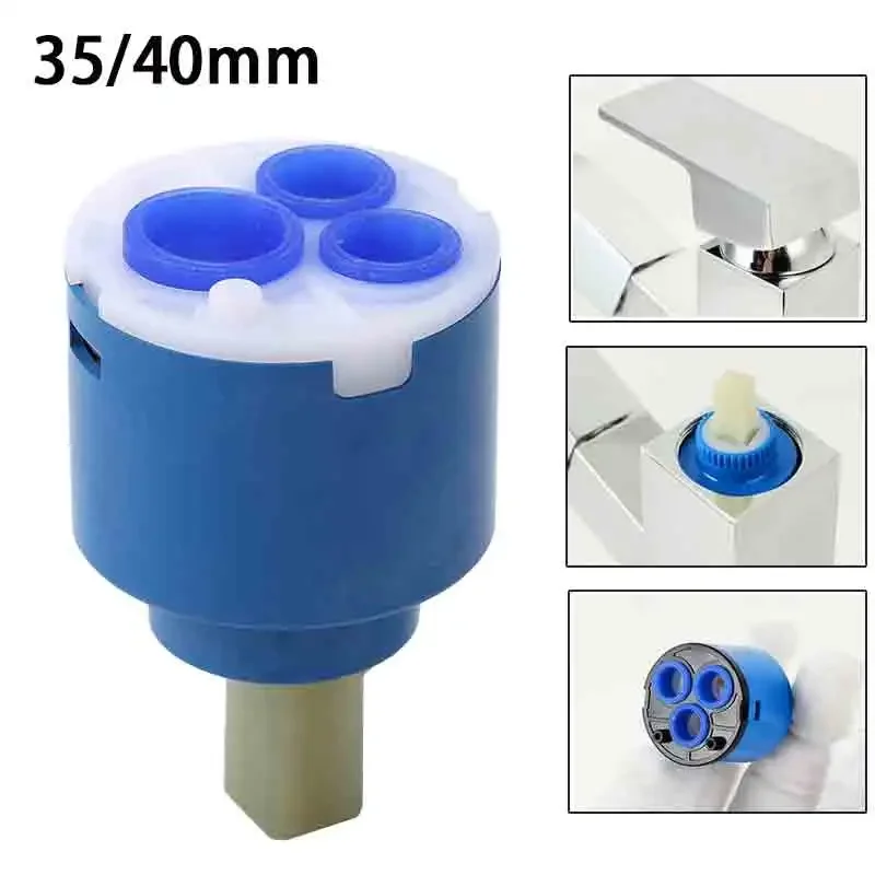 35/40mm Ceramic Disc Cartridge Mixer Faucet Thermostatic Cartridge Faucet Disc Valve PP Plastic Ceramic Cartridges For Mixer faucet valve faucet cartridge thermostatic mixing valve mixer tap replacement ceramic discs kit