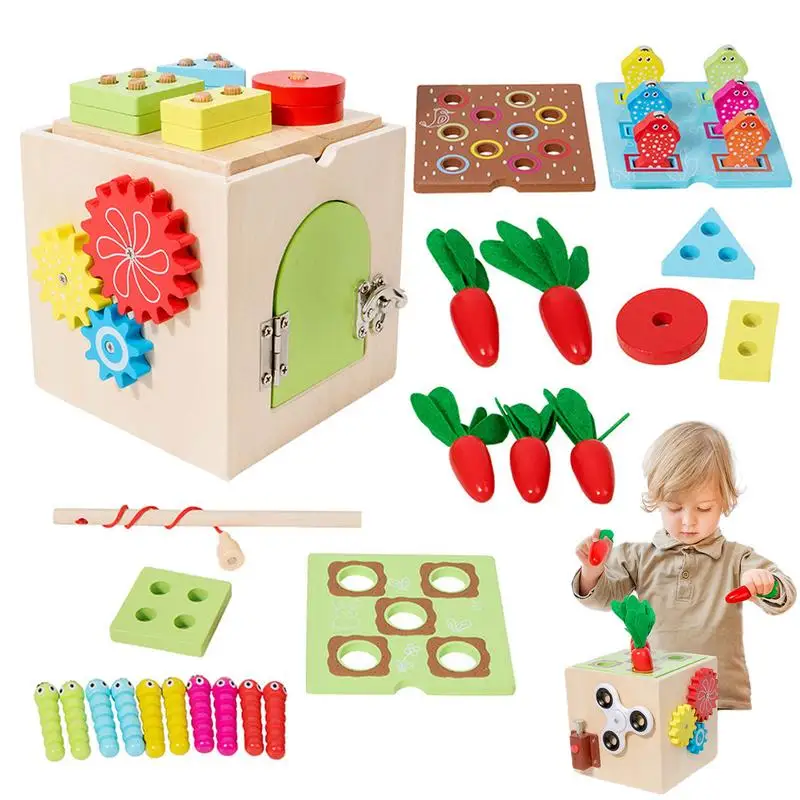 

Wooden Busy Toys Creative Montessori Sensory Board For Girls Kid Educational Toys For Girls Boys Children Teens And Kids