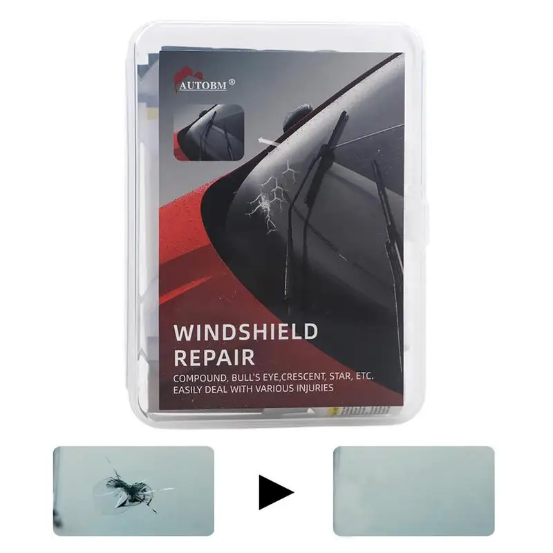 

Windshield Repair Kit Weatherproof Liquid Glass Kit Set Universal Long Lasting Glass Repair Car Supplies For Same Refractive