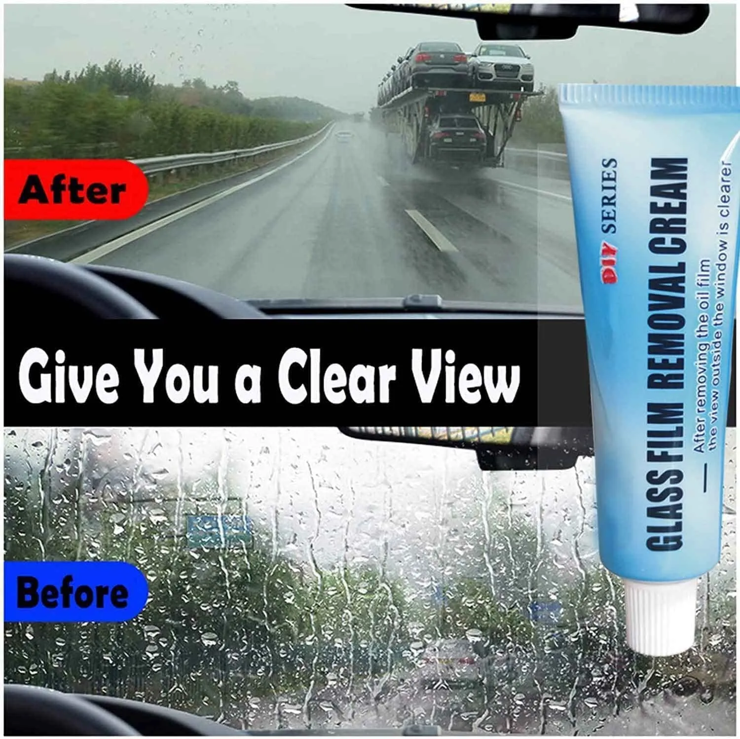 Glass Stripper Glass Oil Film Removing Paste Glass Stripper Water Spot  Remover Kit Automotive Glass Dirt Cleaning Cream Window - AliExpress