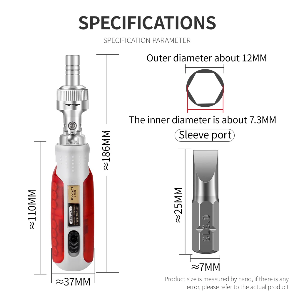 LUXIANZI cacciavite a cricchetto di precisione S2/CR-V punta magnetica antiscivolo strumento manuale di riparazione multifunzionale 15 in 1 cacciavite